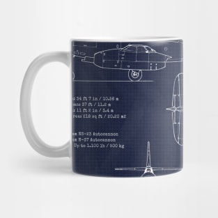 Sukhoi Su9 Blueprint Mug